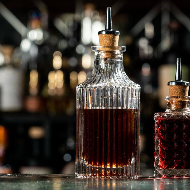Bitter bottle 230 ml glass horeca use