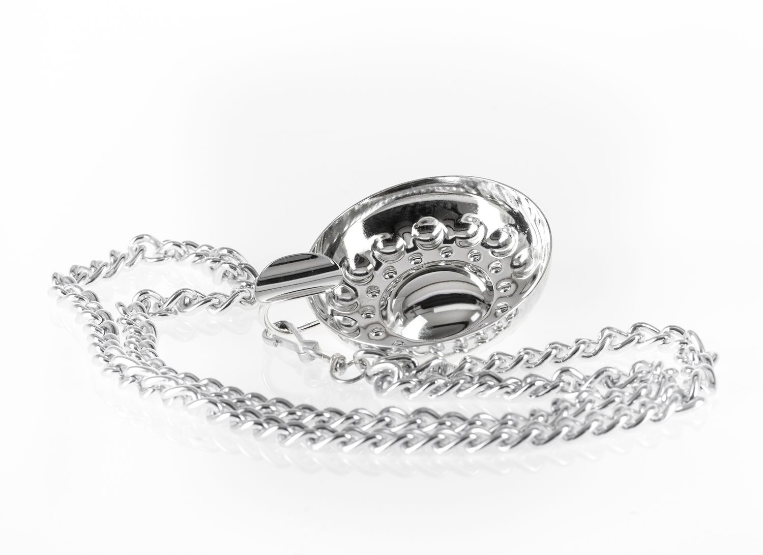 Tirolix silver plated tastevin metal for professional wine tasting horeca use