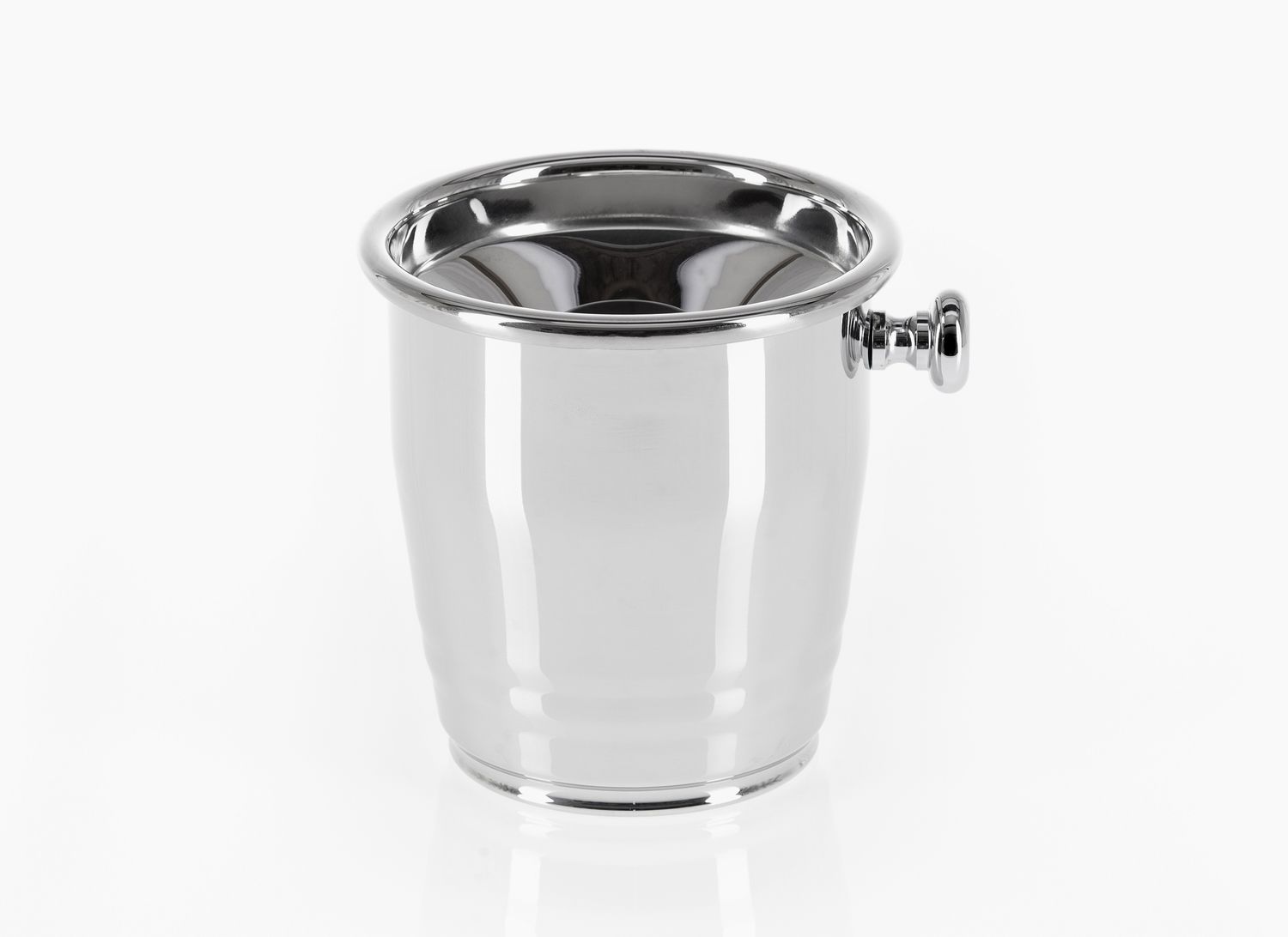 Stainless Steel Spittoon with Chrome Knobs Tirolix Horeca