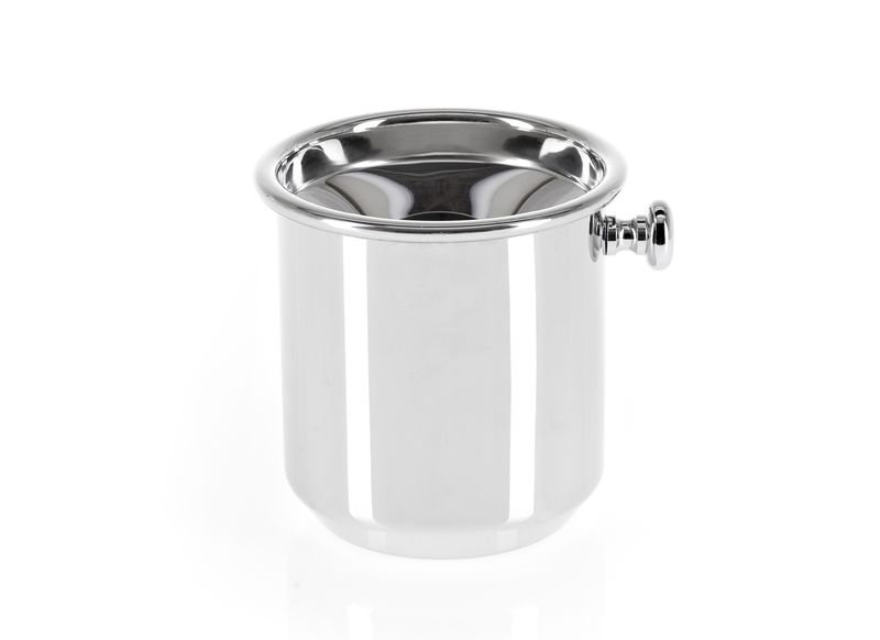 Stainless Steel Spittoon with Chrome Knobs Tirolix Horeca