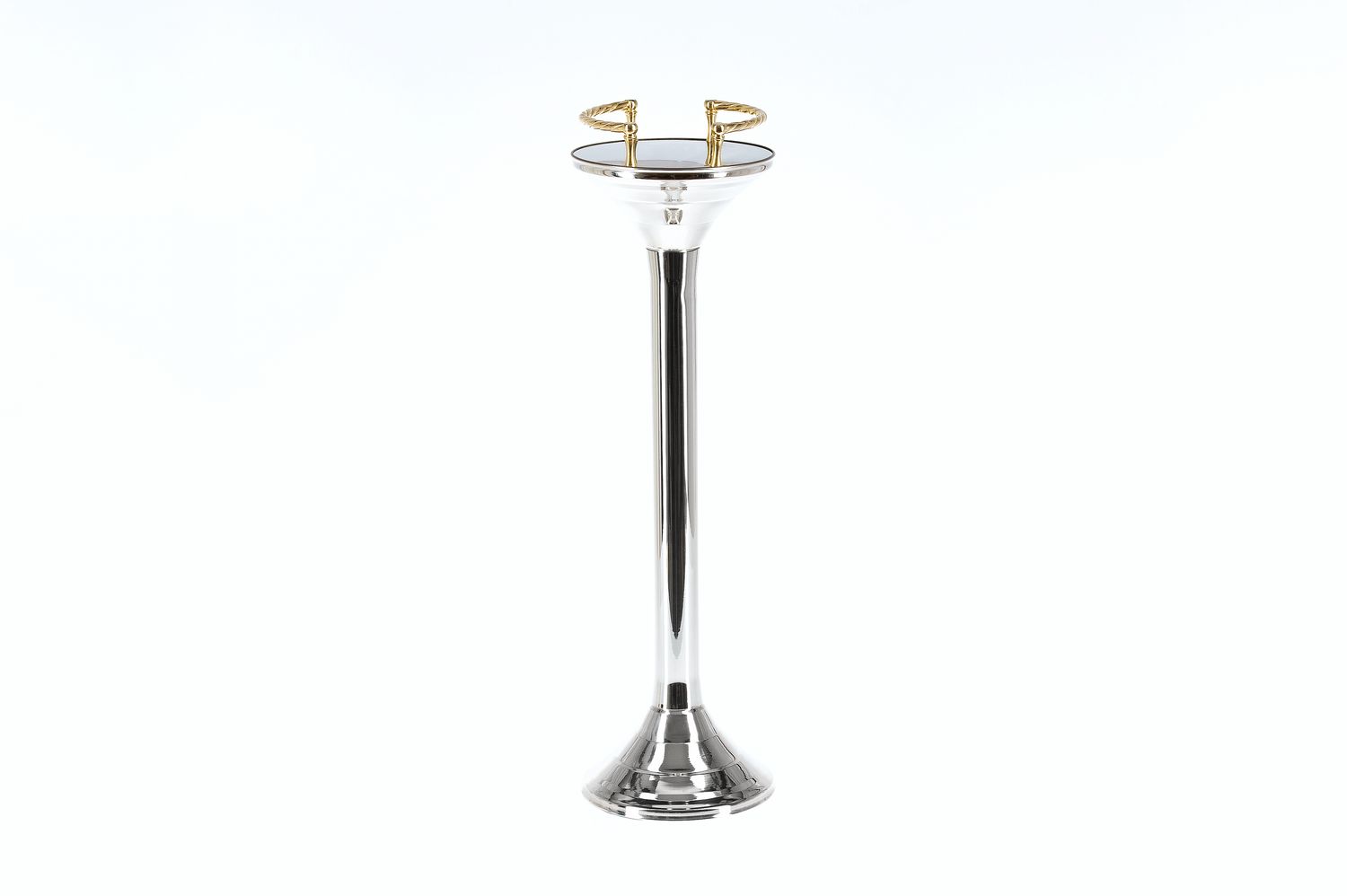 Colonna portasecchiello acciaio con raccordi 307 - Tirolix Colonna portasecchiello acciaio lucido con raccordi ottone Tirolix