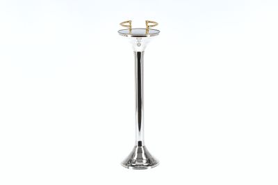 Colonna portasecchiello acciaio con raccordi 307 - Tirolix Colonna portasecchiello acciaio lucido con raccordi ottone Tirolix