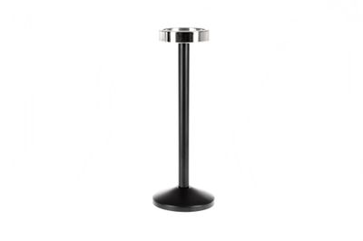 Colonna portasecchiello acciaio base e tubo verniciato 306 - Tirolix Colonna portasecchiello in acciaio nero Tirolix horeca