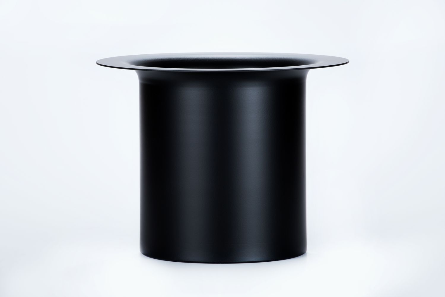 Tirolix - Cylindrical Matte Black Painted Aluminium Bottle Cooler 190x180x215 mm for Horeca