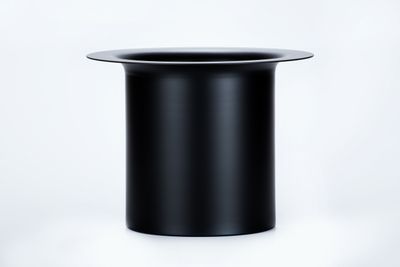 Tirolix - Zylindrischer Flaschenkühler aus mattschwarz lackiertem Aluminium 190x180x215 mm für Horeca