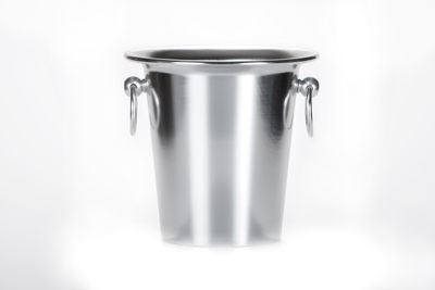 Secchiello alluminio con orlo ossidato CIAN98ARG - Tirolix Secchiello Tirolix alluminio ossidato argento con orlo e pomoli diametro 190 mm horeca