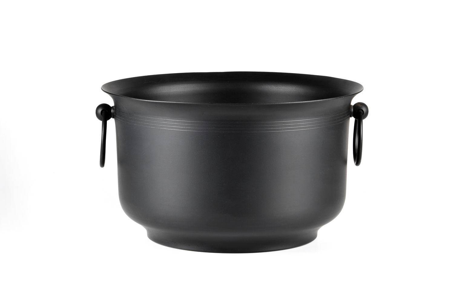 Tirolix painted aluminum champagne bowl black 4 bottles horeca