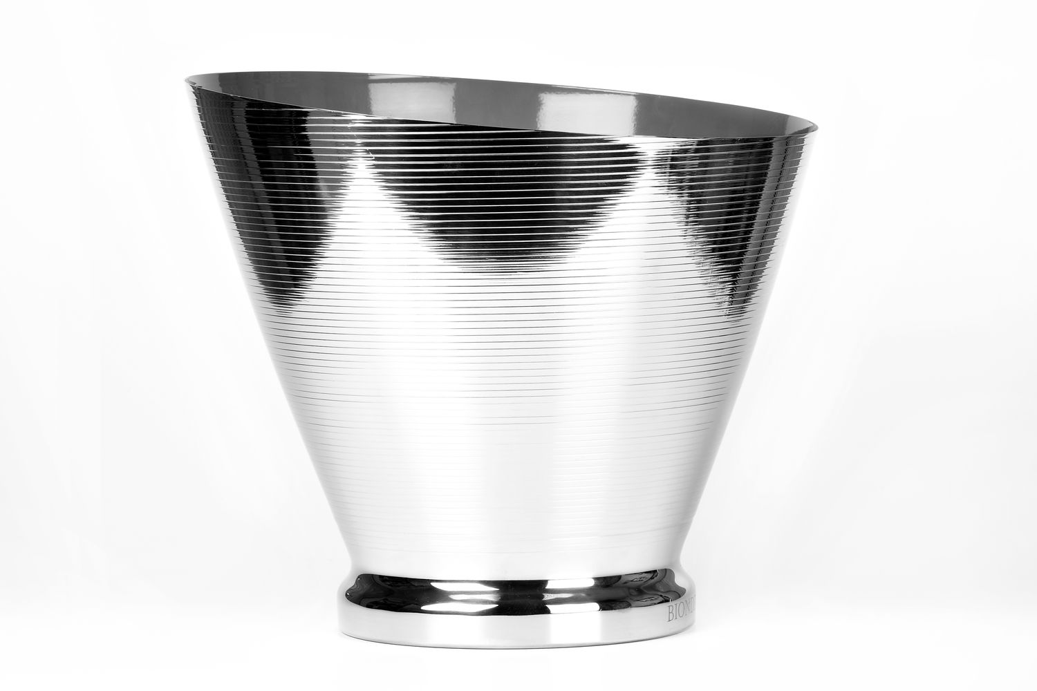 Tirolix steel champagne bowl ribbed Super horeca