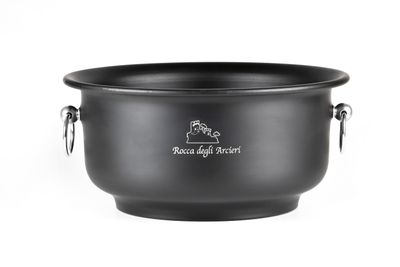 Tirolix Sektkühler Aluminium lackiert Schwarz 5 Flaschen horeca