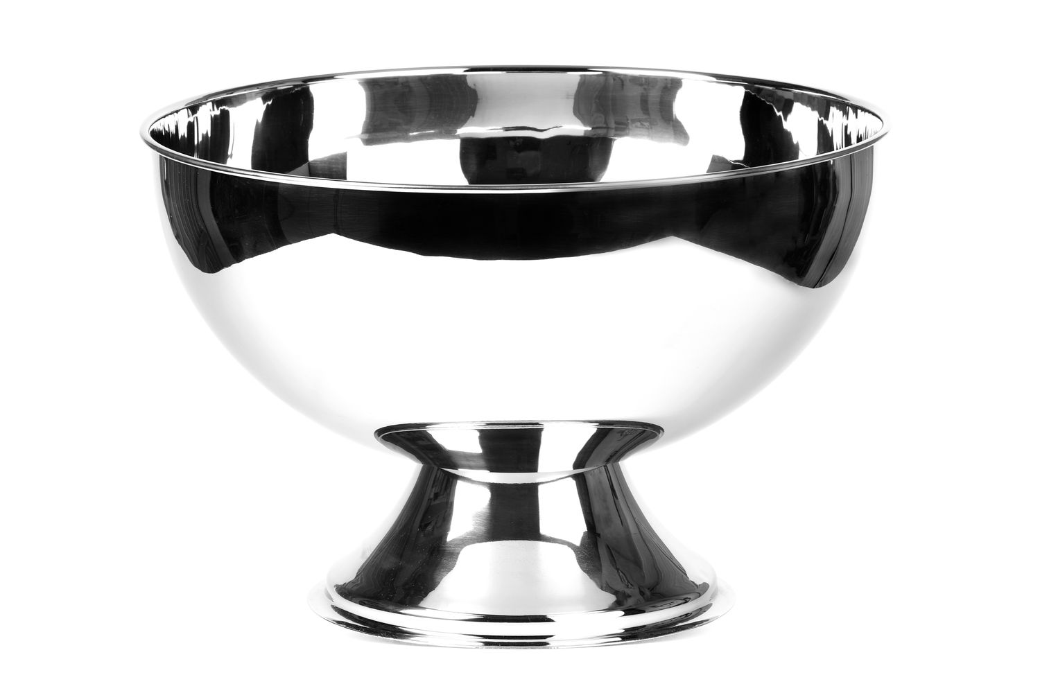 Tirolix steel champagne bowl polished 4 bottles horeca