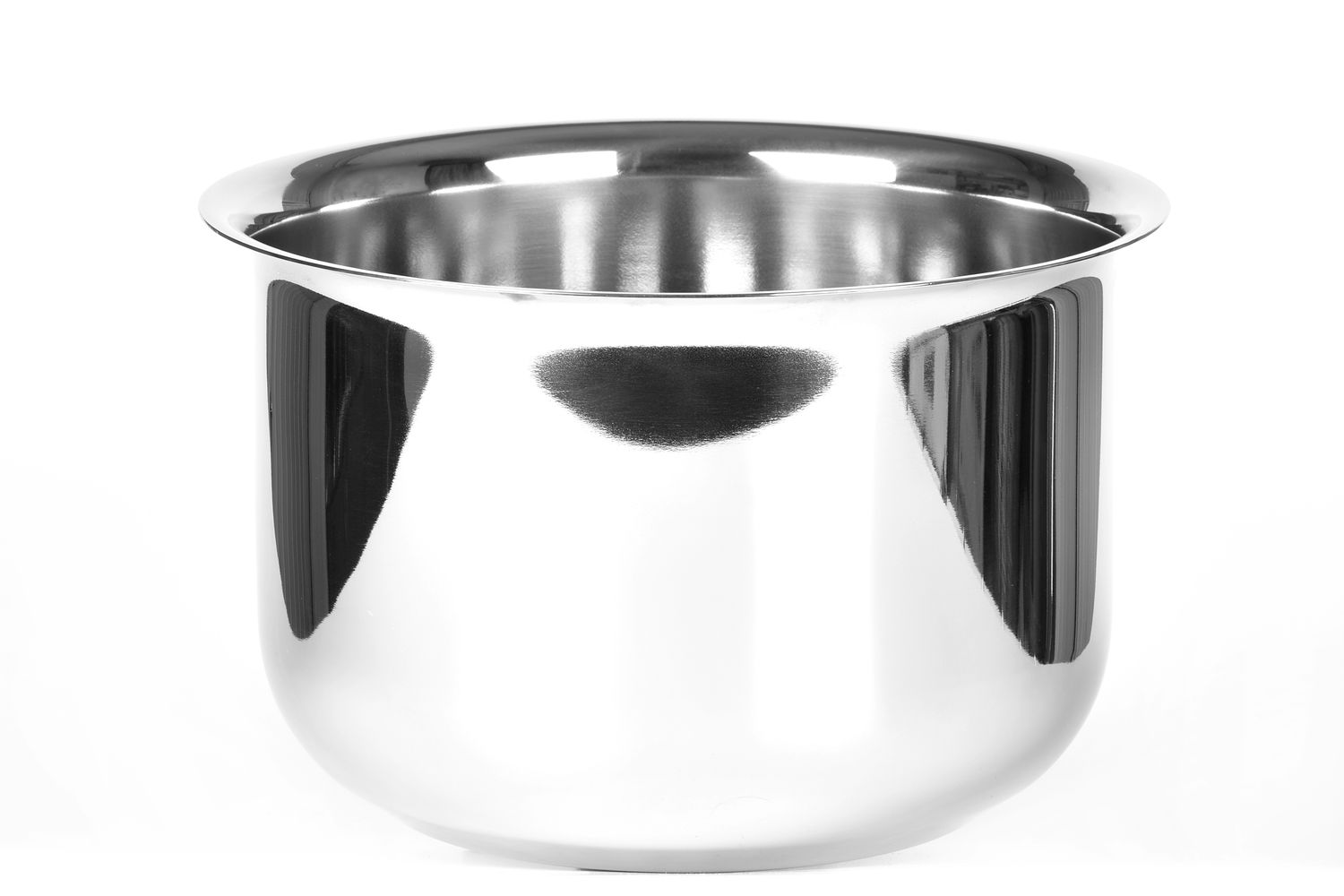 Tirolix polished stainless steel champagne bowl for 4 bottles horeca