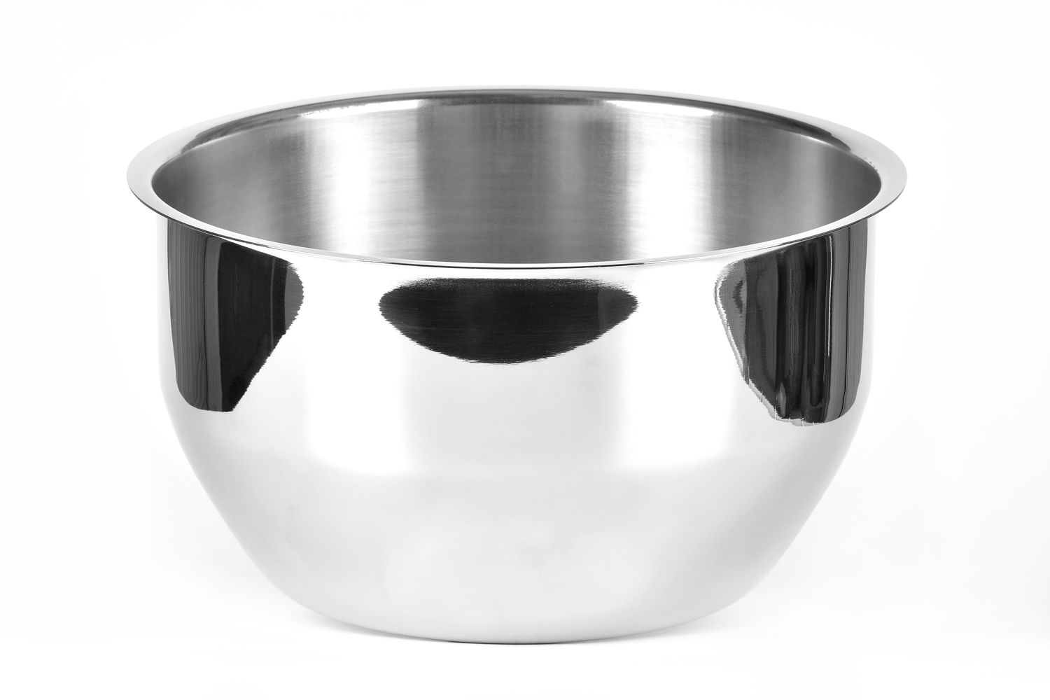 Tirolix steel champagne bowl polished without base satin interior horeca