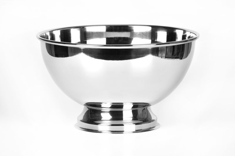 Tirolix mini steel champagne bowl polished 5 bottles 33 cl horeca