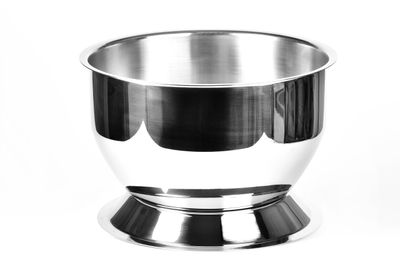 Tirolix steel champagne bowl polished with base satin interior horeca