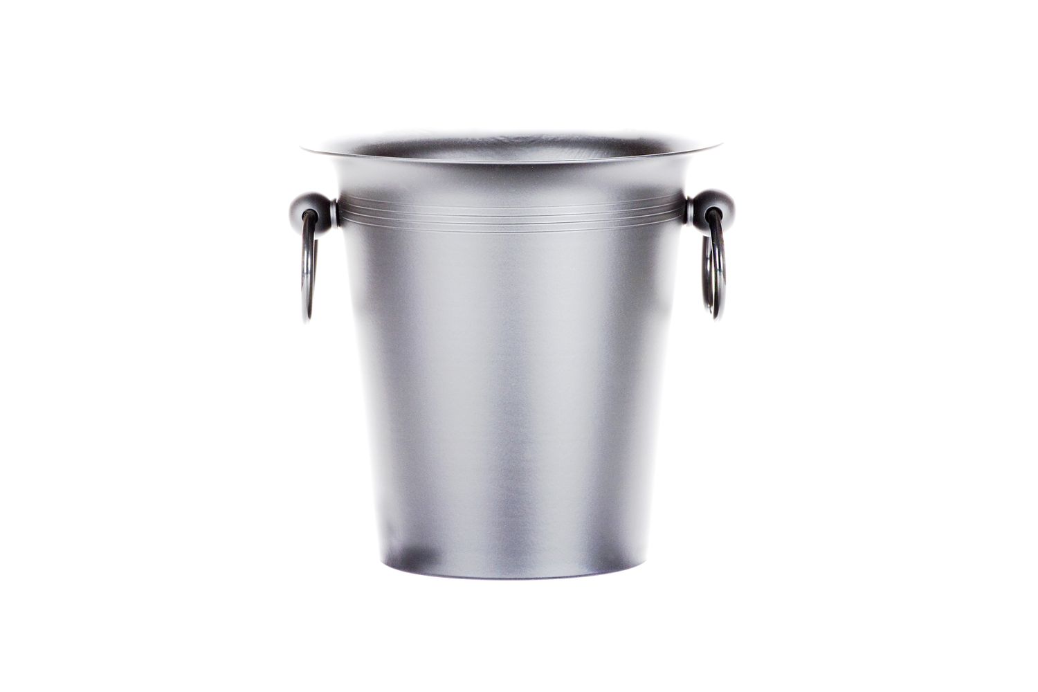 Tirolix oxidized aluminum wine bucket silver without rim round handles 190 mm horeca