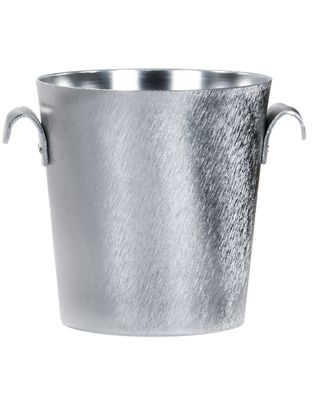 Tirolix Sektkühler Aluminium oxidiert satiniert mit Griffen Durchmesser 190 mm horeca