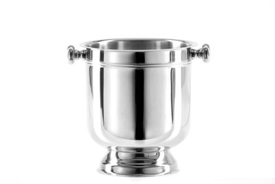 Tirolix stainless steel cooler with base and chrome knobs