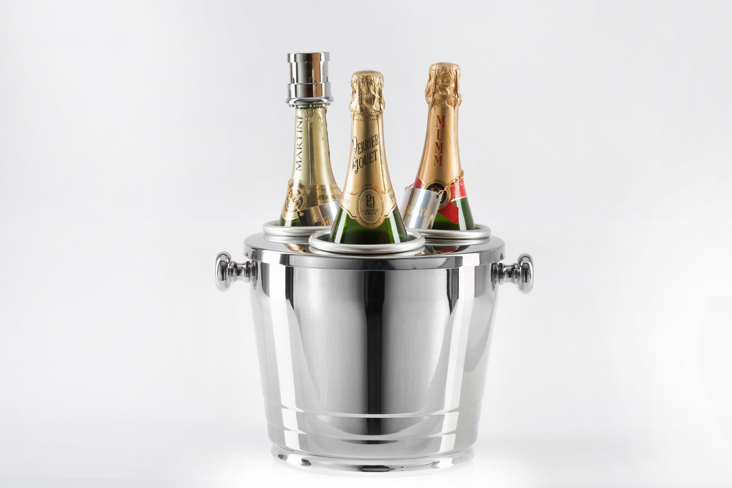 Tirolix stainless steel cooler lid 3 inserts chrome knobs horeca