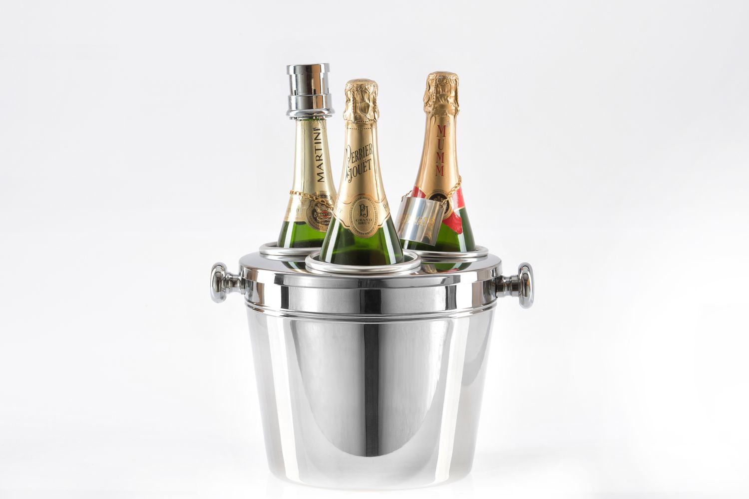 Tirolix stainless steel cooler with lid and 3 inserts horeca