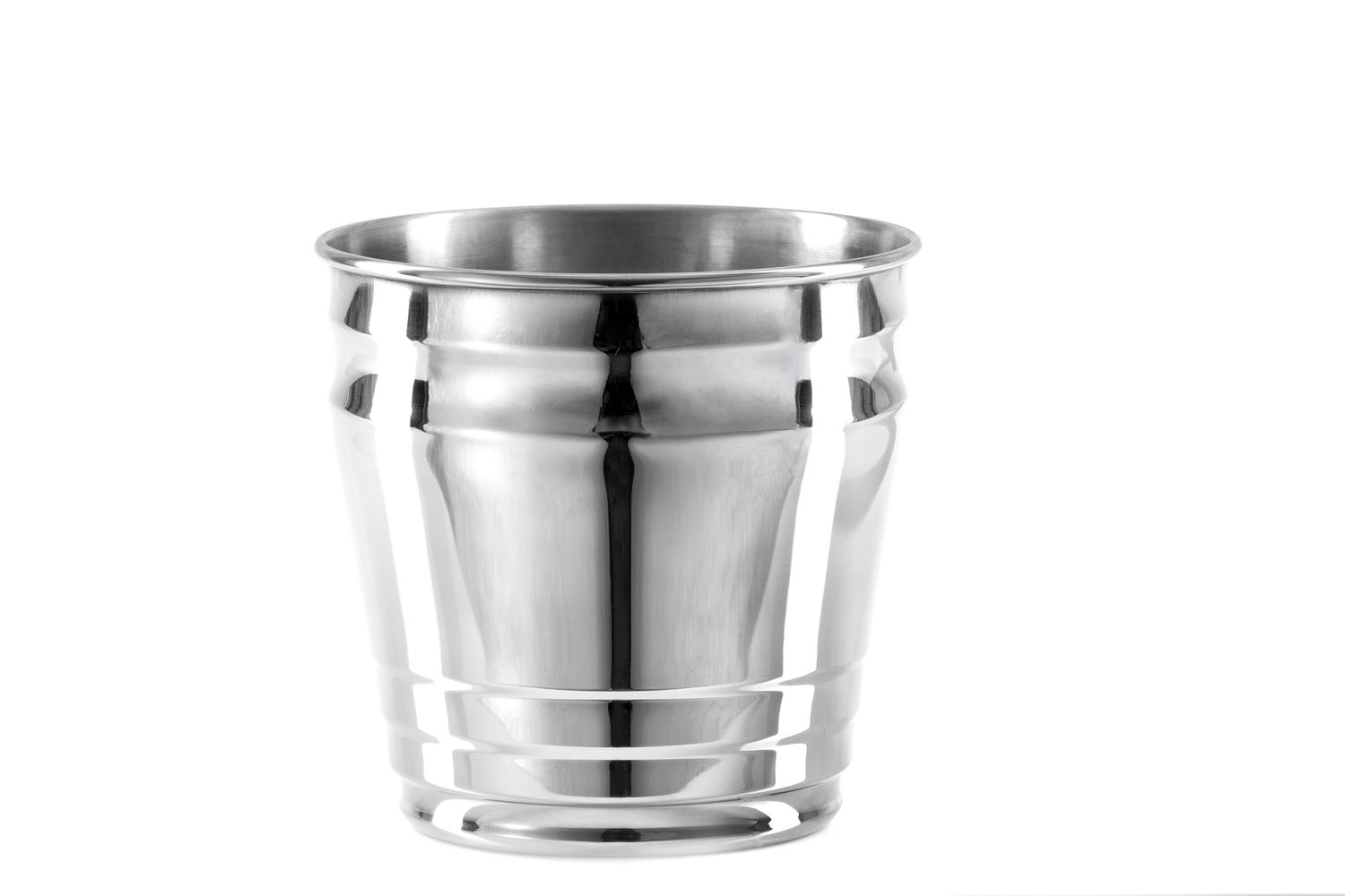 Tirolix stainless steel cooler with decorative band 1 bottle horeca