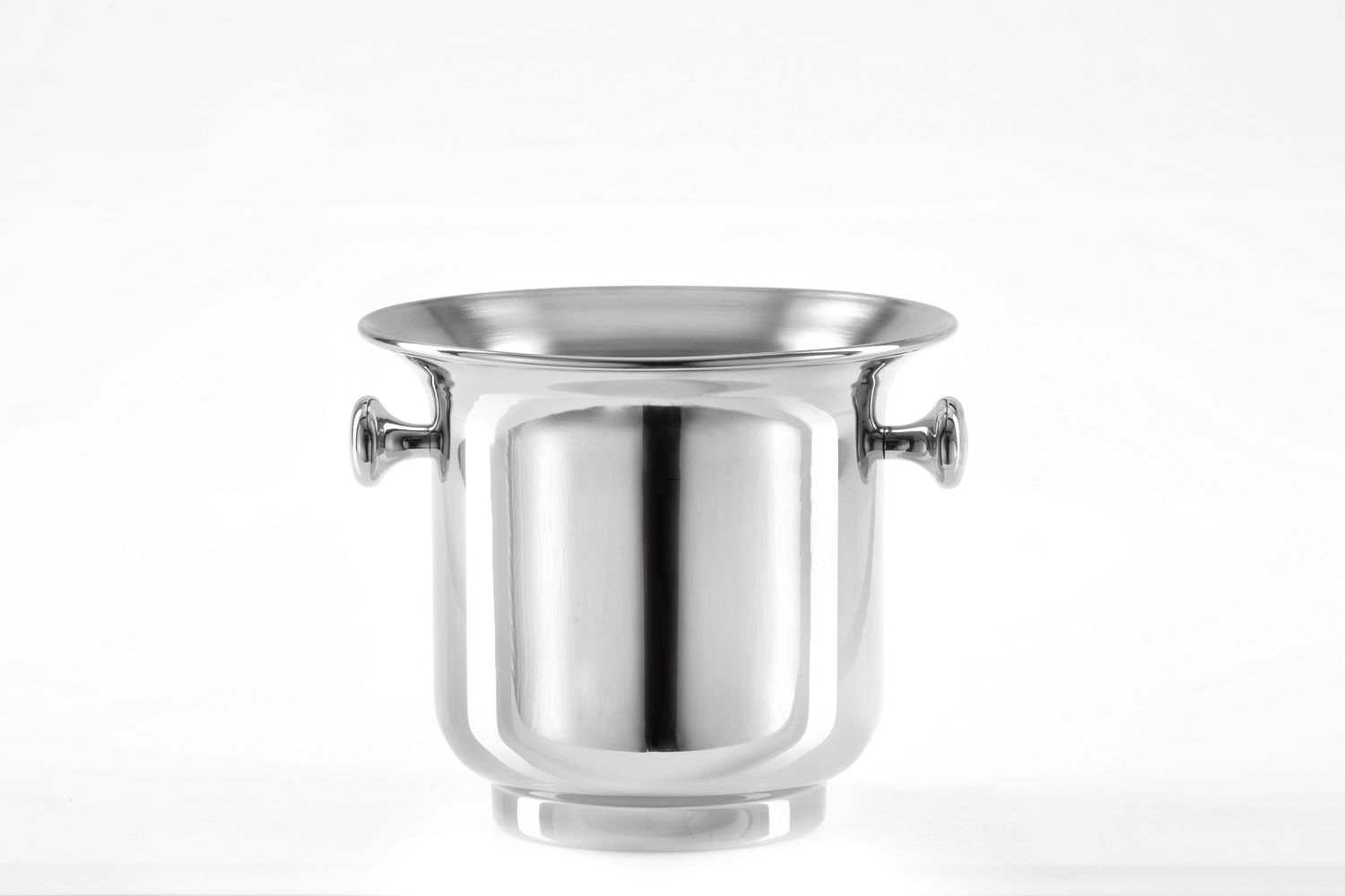 Tirolix stainless steel cooler with chrome knobs 1 bottle horeca