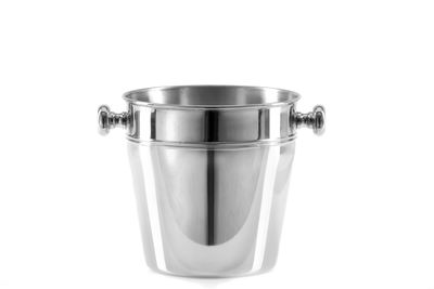 Tirolix Flaschenkühler Edelstahl poliert mit verchromten Knäufen 1 Flasche Horeca