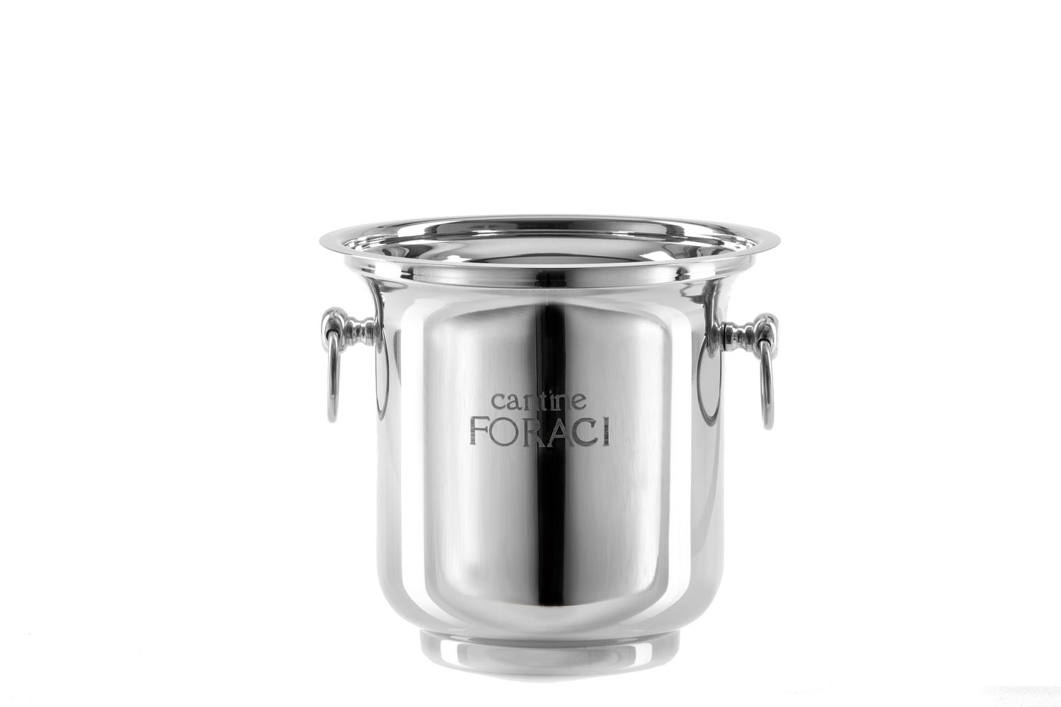 Tirolix stainless steel cooler with chrome knobs and rings horeca