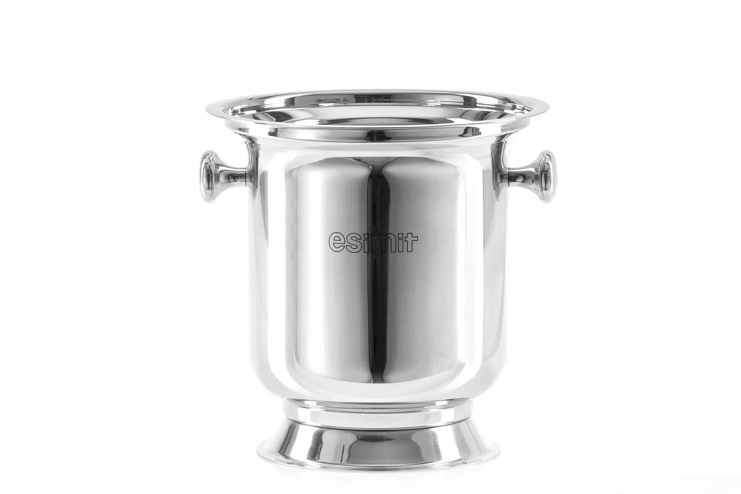 Tirolix stainless steel cooler with base and chrome knobs horeca