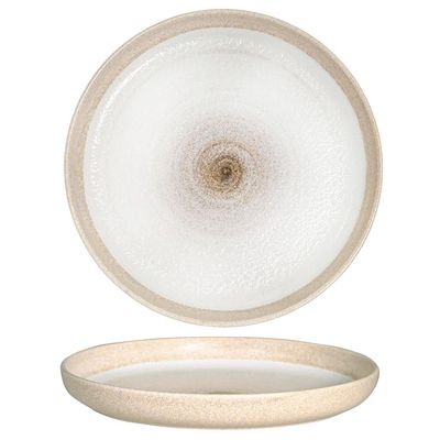 Dinner plate 30 cm Gemscape sand porcelain for horeca restaurants Tirolix