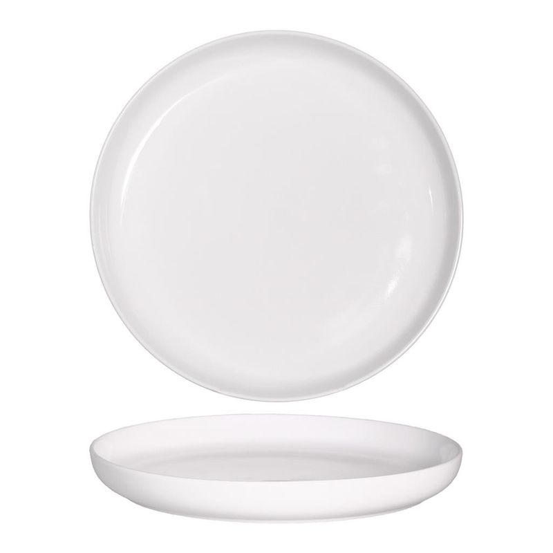Dinner plate 27 cm Gemscape white porcelain oven safe for horeca restaurants Tirolix