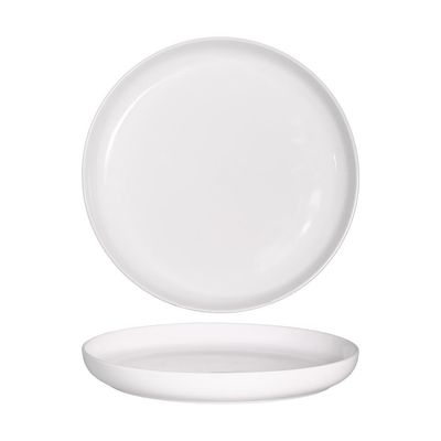 Dinner plate 24 cm Gemscape white porcelain oven safe for horeca restaurants Tirolix