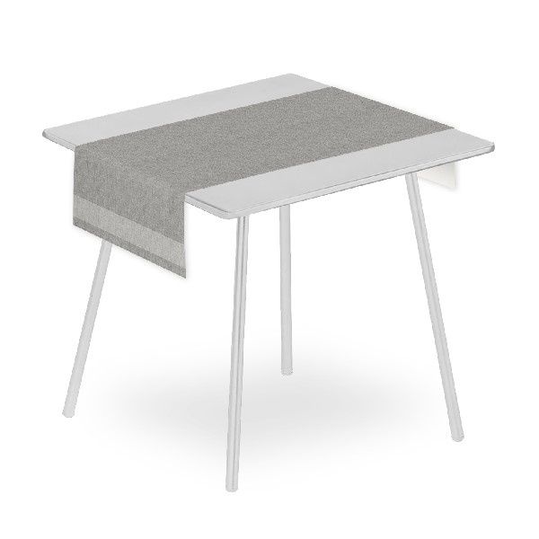 Runner You and Me Iuta Grigio 120x48 in airlaid per tavoli horeca professionali
