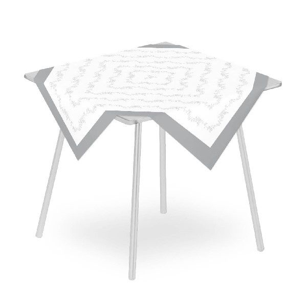 Tovaglia Finesse Perla 100x100 cm in airlaid per tavoli horeca professionali
