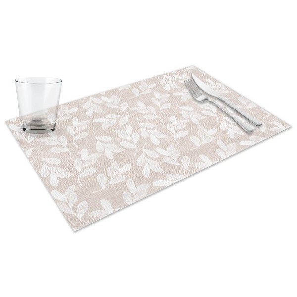Petalo Ecru placemat 30x48 paper with soft natural design for horeca
