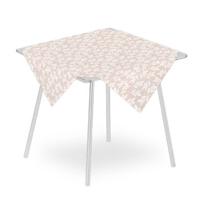 Petalo Ecru tablecloth 100x100 airlaid with soft natural design for horeca
