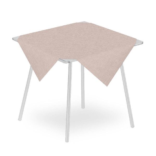 Fabric Cacao tablecloth 100x100 airlaid with textile look for horeca
