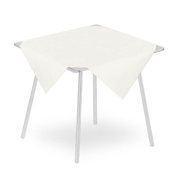 Micro White Spunlace tablecloth 100x100 for elegant horeca tables

