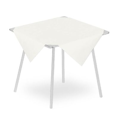 Micro White Spunlace tablecloth 100x100 for elegant horeca tables
