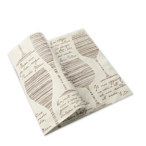 Tovagliolo Convivio Cacao 40x40 in spunlace per tavoli horeca caldi e curati
