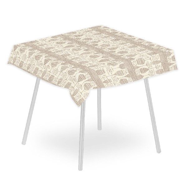 Convivio Cacao Spunlace tablecloth 120x120 for warm horeca tables
