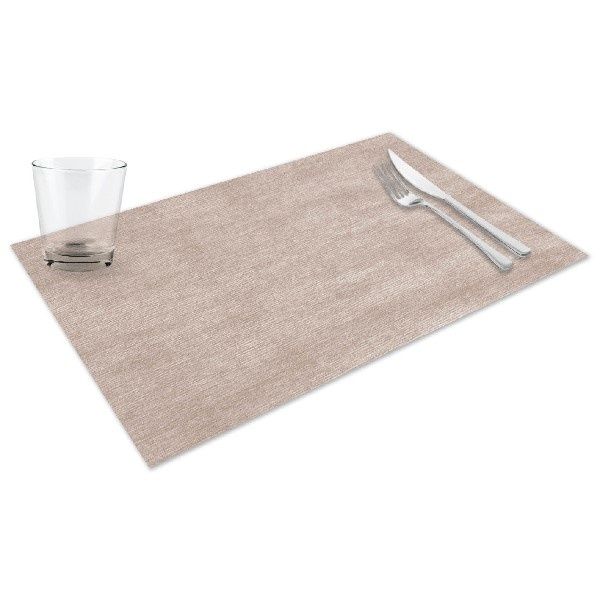 Jolie hazelnut 30x48 kraft placemat for horeca tables
