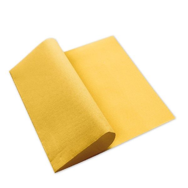 Yellow tissue napkin 40x40 for horeca tables