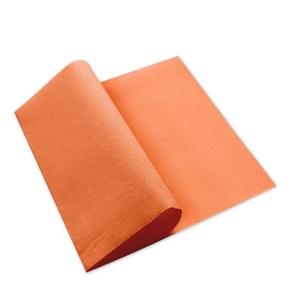 Orange tissue napkin 40x40 for horeca tables