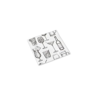 white drink napkin 20x20 for horeca beverage use