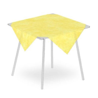 tischdecke airspun gelb 100x100 spunbond für horeca tische