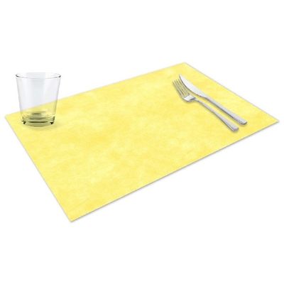 platzset airspun gelb 30x48 spunbond für horeca tische