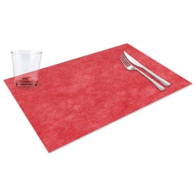 Airspun red placemat 30x48 with technical stable material for horeca
