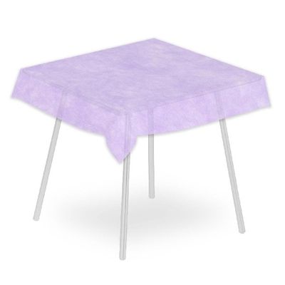 Airspun lilac tablecloth 120x120 Packservice with technical stable material for horeca
