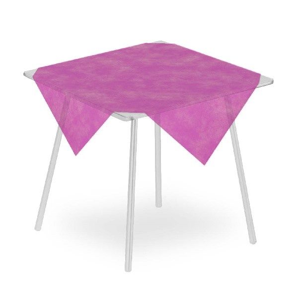 Airspun fuchsia tablecloth 100x100 Packservice with technical stable material for horeca
