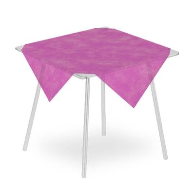 Airspun fuchsia tablecloth 100x100 Packservice with technical stable material for horeca
